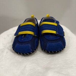 Pediped Blue and Yellow Baby Shoes Size 12-18 Months